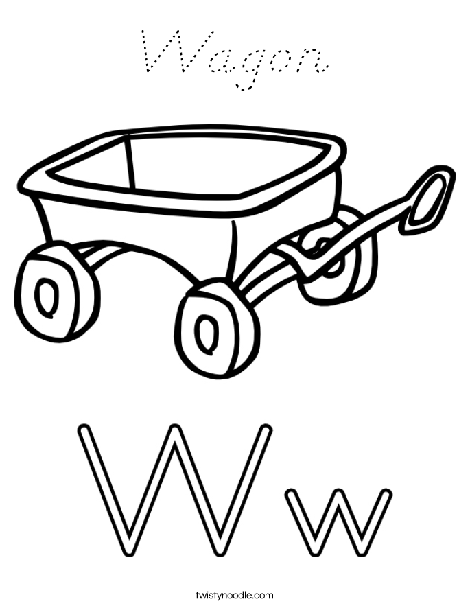 Wagon Coloring Page