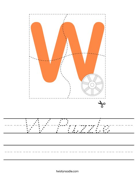W Puzzle Worksheet