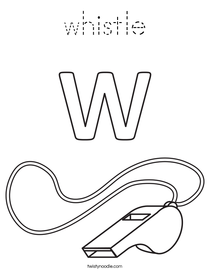 whistle Coloring Page