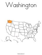 Washington Coloring Page