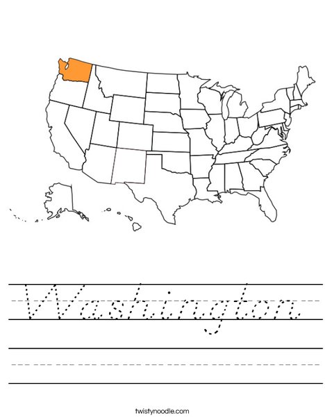 Washington Worksheet