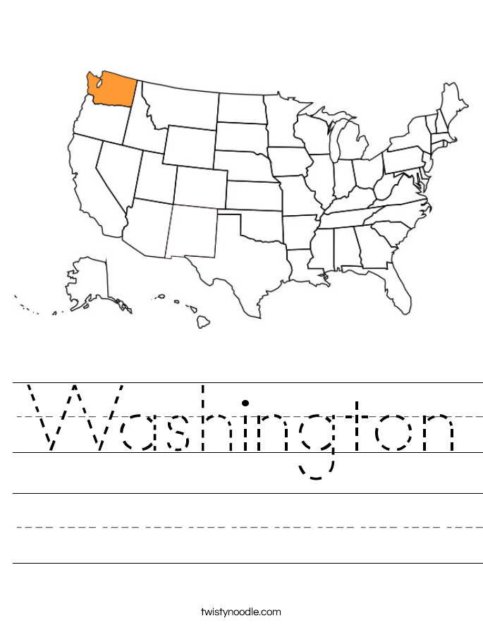 Washington Worksheet Twisty Noodle Washington Worksheet Twisty Noodle
