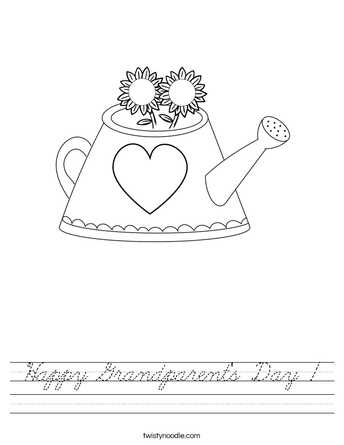 Happy Grandparent's Day ! Worksheet