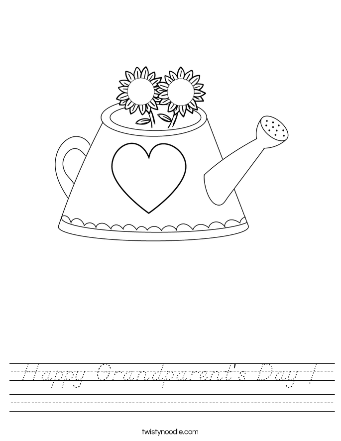 Happy Grandparent's Day ! Worksheet