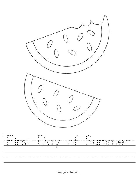 Watermelon Worksheet