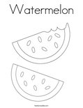 WatermelonColoring Page