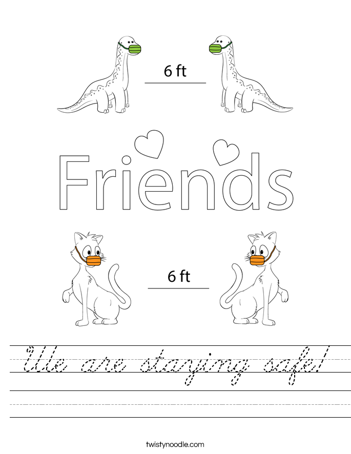 We are staying safe! Worksheet