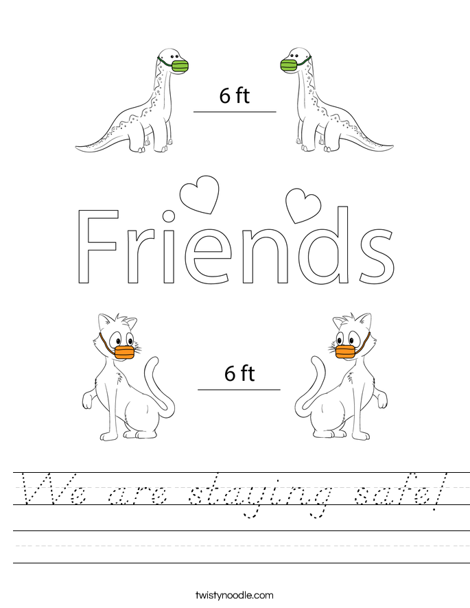 We are staying safe! Worksheet