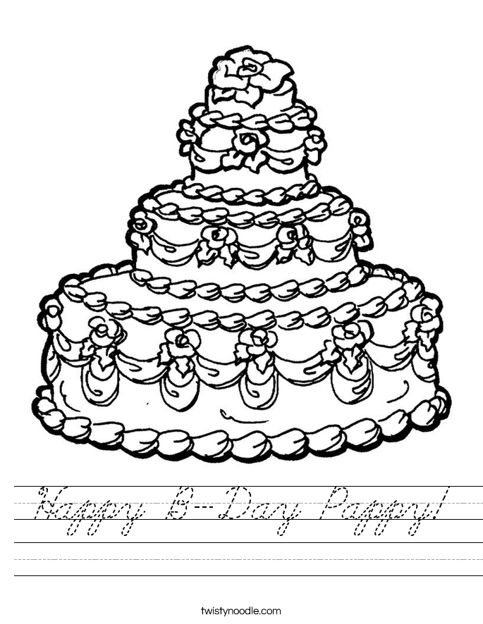 Happy B-Day Pappy! Worksheet