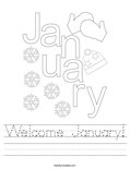 Welcome January! Worksheet