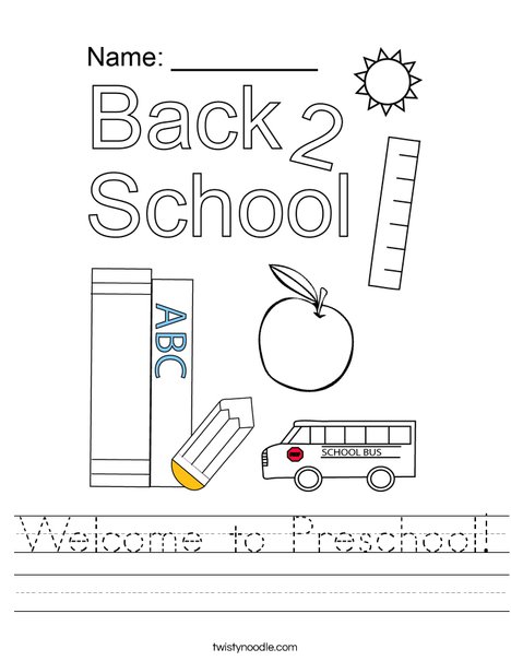 Back To School  Back to school worksheets, School worksheets, Welcome back  to school