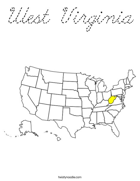West Virginia Coloring Page