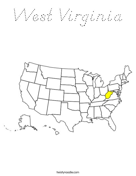 West Virginia Coloring Page
