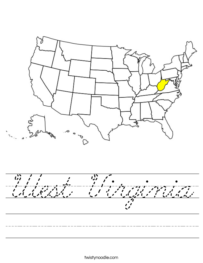West Virginia Worksheet
