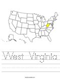 West Virginia Worksheet