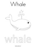 WhaleColoring Page