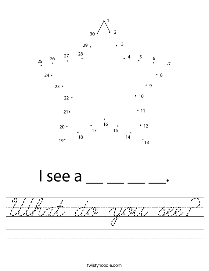 What do you see? Worksheet