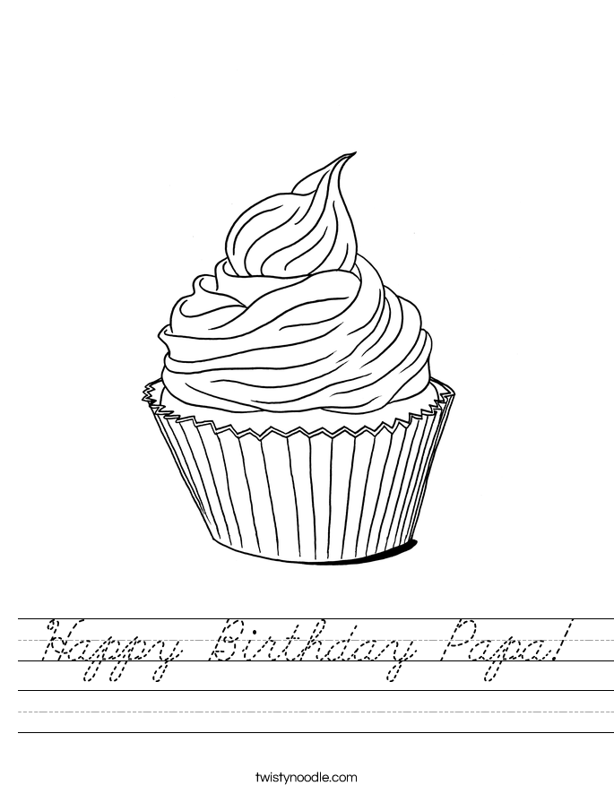 Happy Birthday Papa! Worksheet