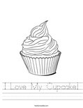 I Love My Cupcake! Worksheet