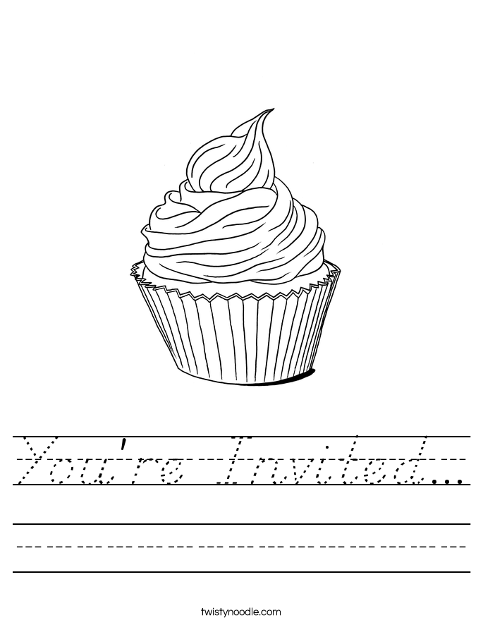 You're Invited... Worksheet