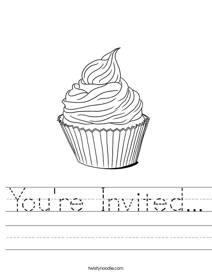 You're Invited... Worksheet