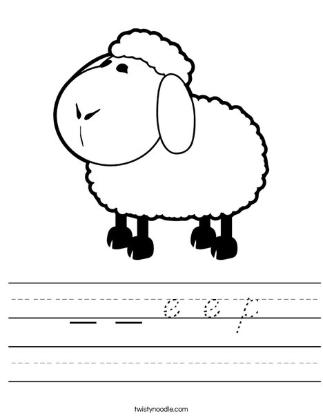 White Sheep Worksheet
