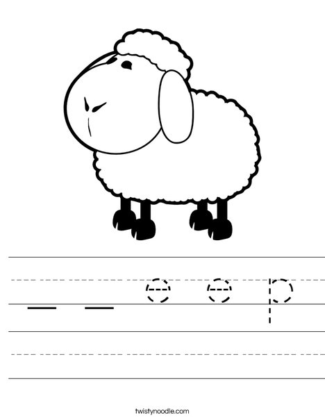 White Sheep Worksheet