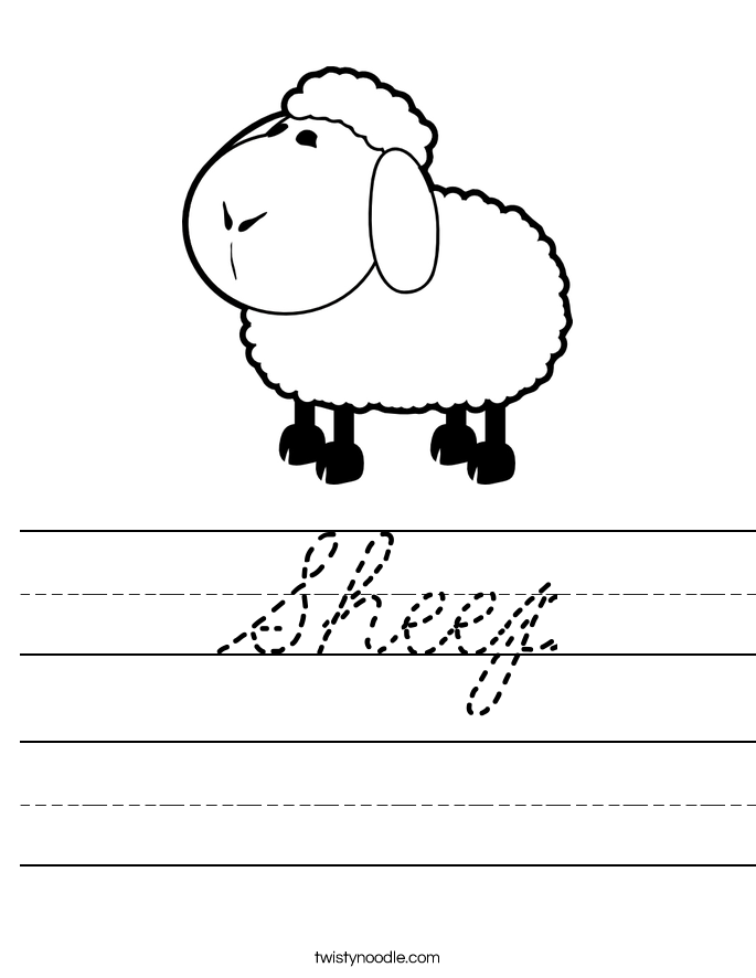 Sheep Worksheet