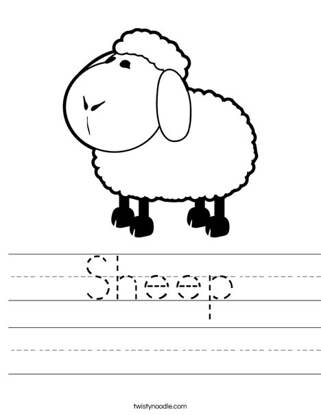 White Sheep Worksheet