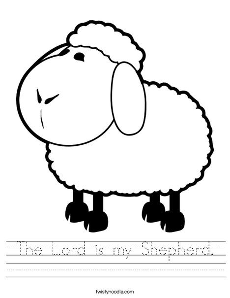 White Sheep Worksheet