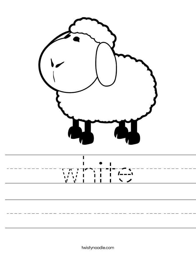 White Worksheet Twisty Noodle white-worksheet-twisty-noodle