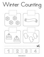 Winter Counting Coloring Page