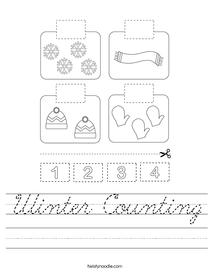 Winter Counting Worksheet