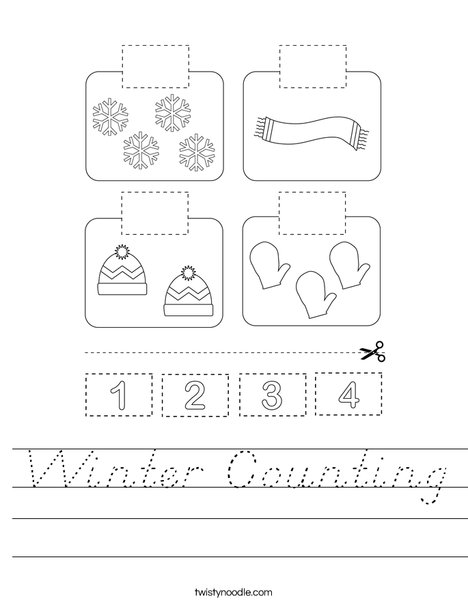 Winter Counting Worksheet