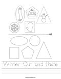 Winter Cut and Paste Worksheet