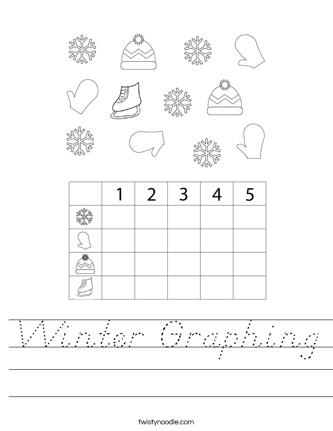 Winter Graphing Worksheet