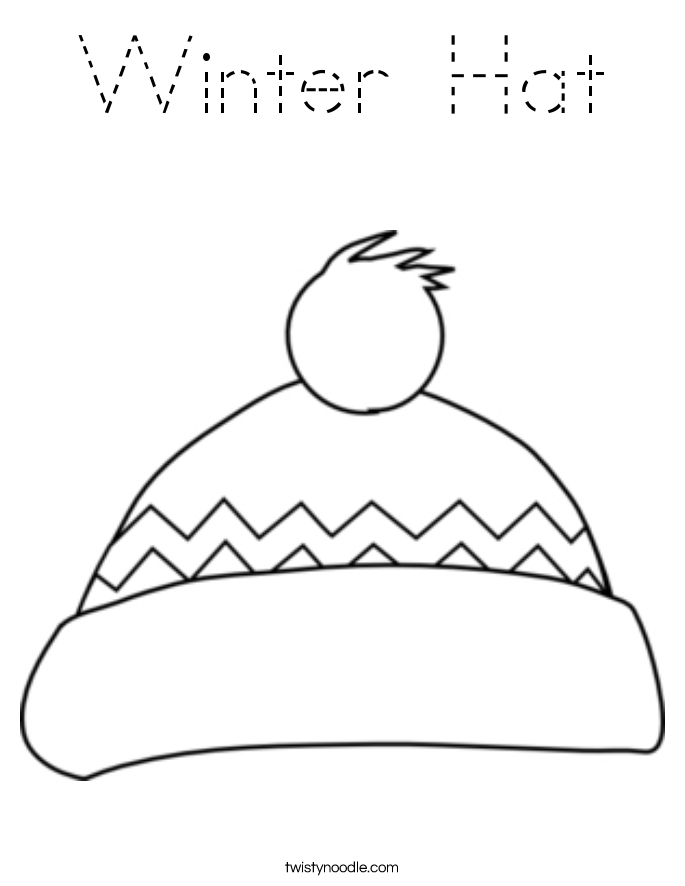 Winter Hat Coloring Page