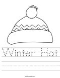 Winter Hat Worksheet