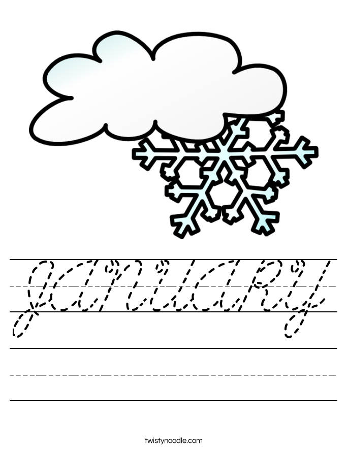 JANUARY Worksheet