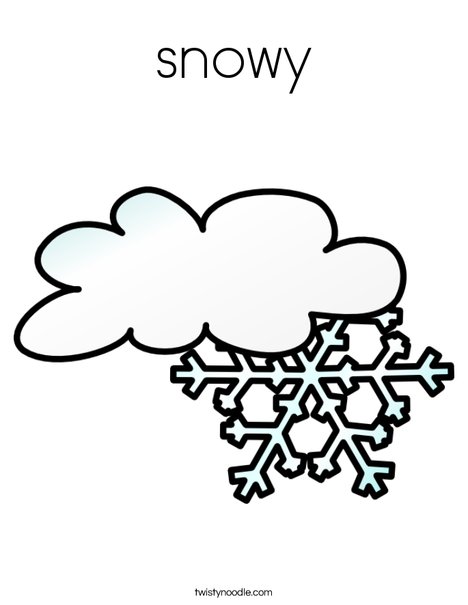 snowy weather coloring pages