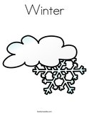 Winter Coloring Page