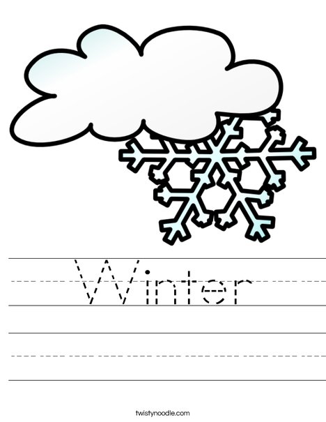Winter Worksheet