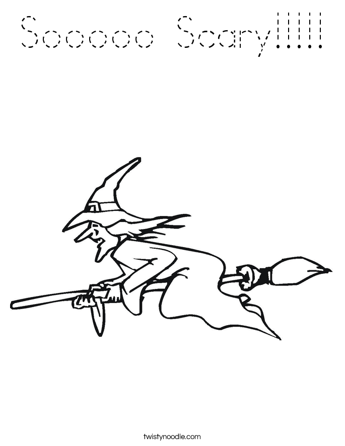 Sooooo Scary!!!!! Coloring Page