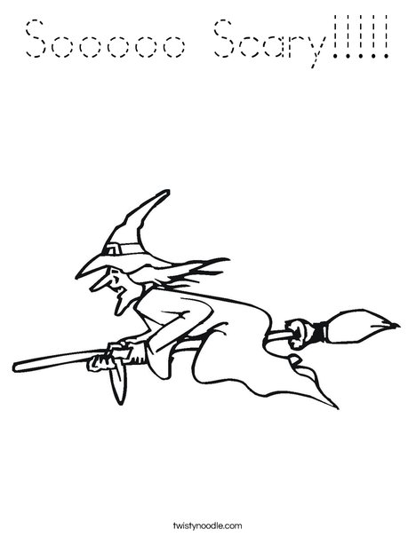 Witch Coloring Page
