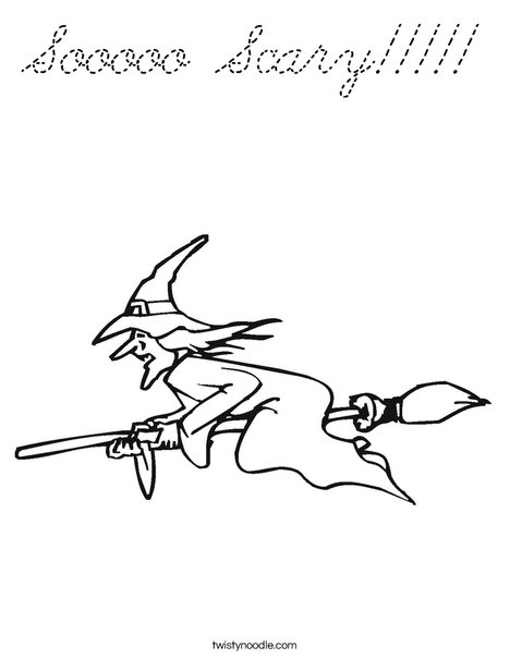 Witch Coloring Page