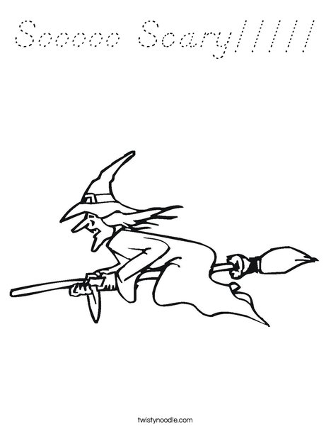 Witch Coloring Page
