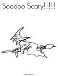 Sooooo Scary!!!!! Coloring Page