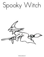 Spooky Witch Coloring Page