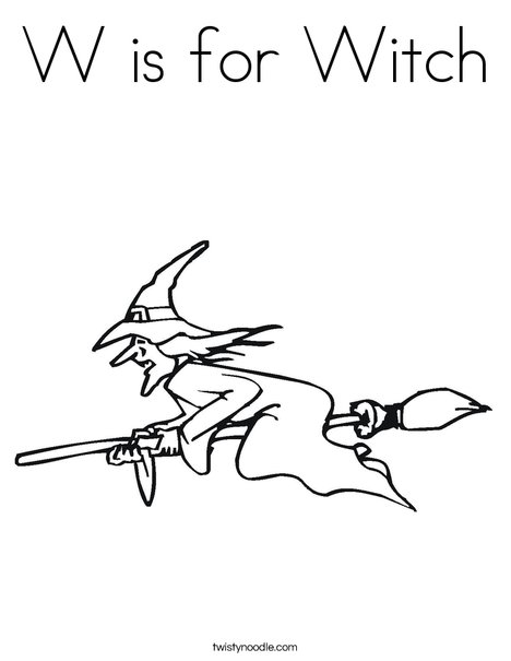 Witch Coloring Page