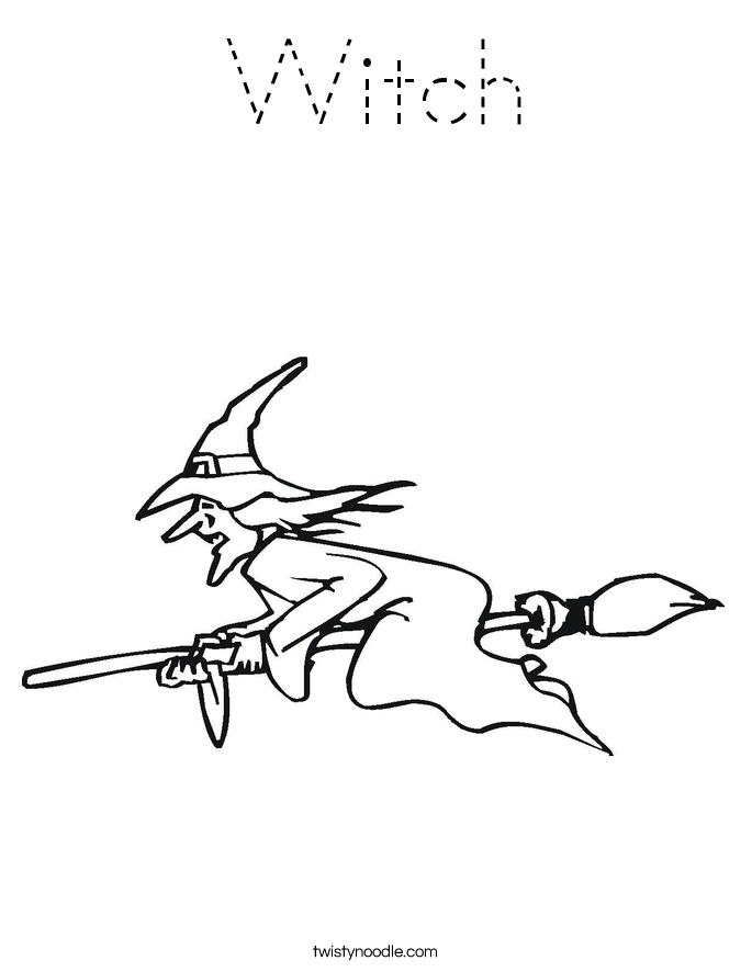 Witch Coloring Page